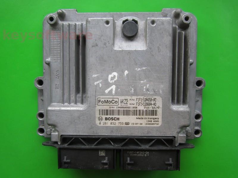 ECU Ford Focus 1.5TDCI F1F1-12A650-RC 0281032759 EDC17C70 {