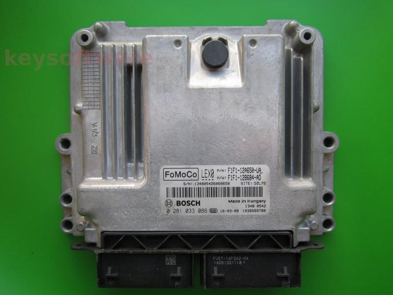 ECU Ford Focus 1.5TDCI F1F1-12A650-UA 0281033086 EDC17C70{