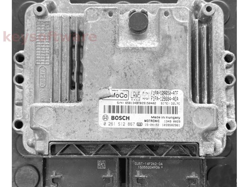 ECU Ford Focus 1.0 F1FA-12A650-ATF 0261S12867 MED17.0.1