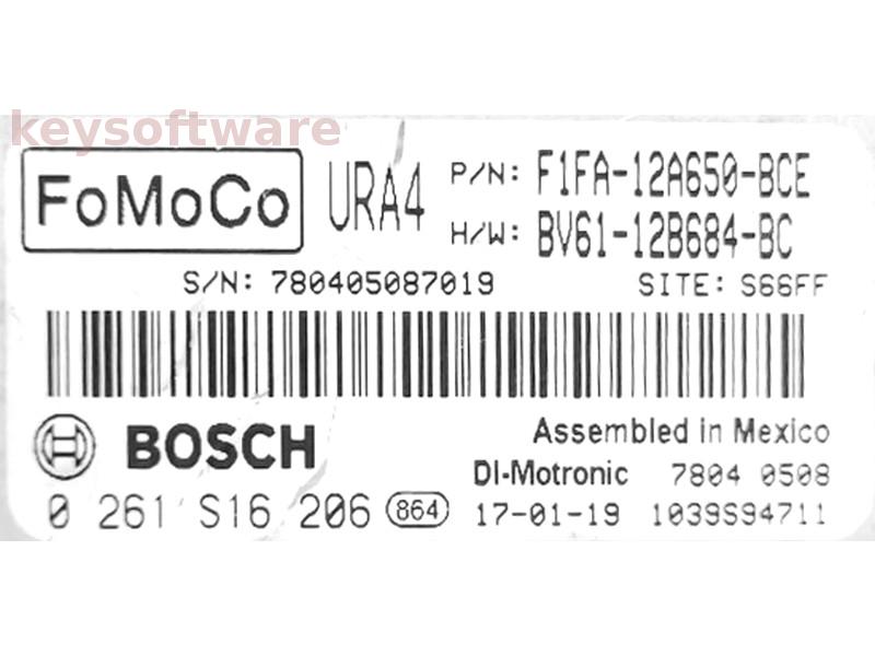ECU Ford Focus 2.0 F1FA-12A650-BCE 0261S16206 MED17.0 {