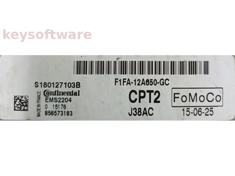 ECU Ford Focus 1.6 F1FA-12A650-GC S180127103B EMS2204