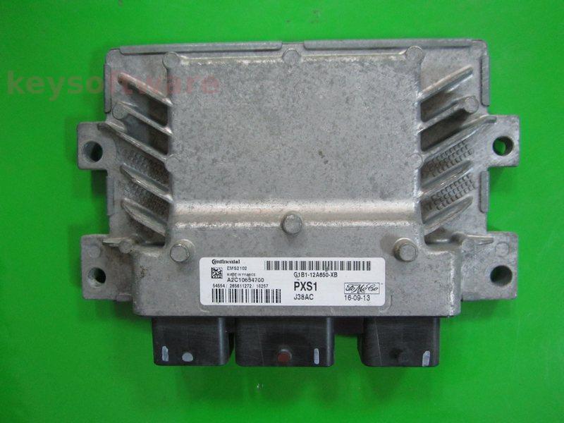 ECU Ford Fiesta 1.25 G1B1-12A650-XB A2C10654700 EMS2102