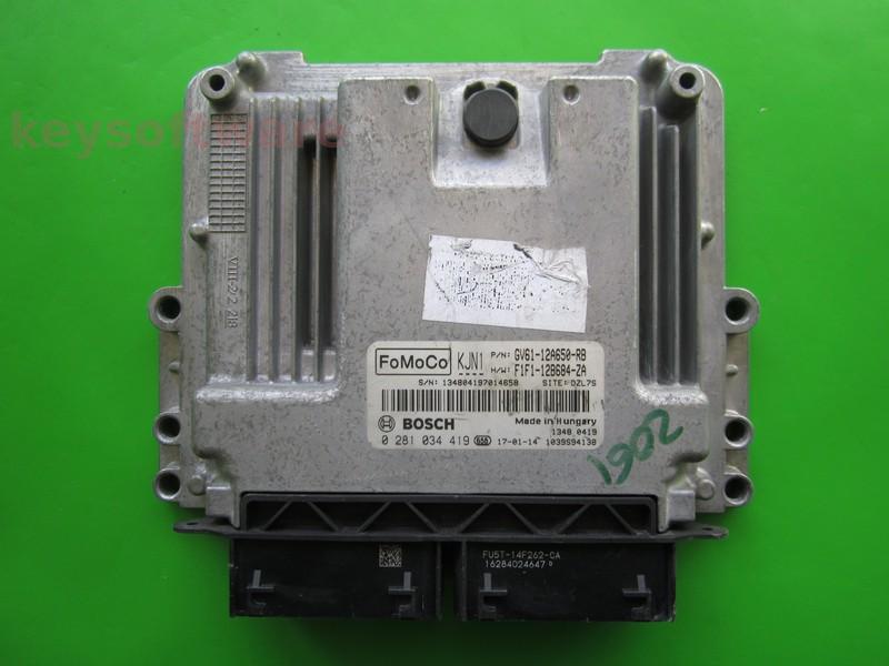 ECU Ford Kuga 1.5TDCI GV61-12A650-RB 0281034419 EDC17C70 {+