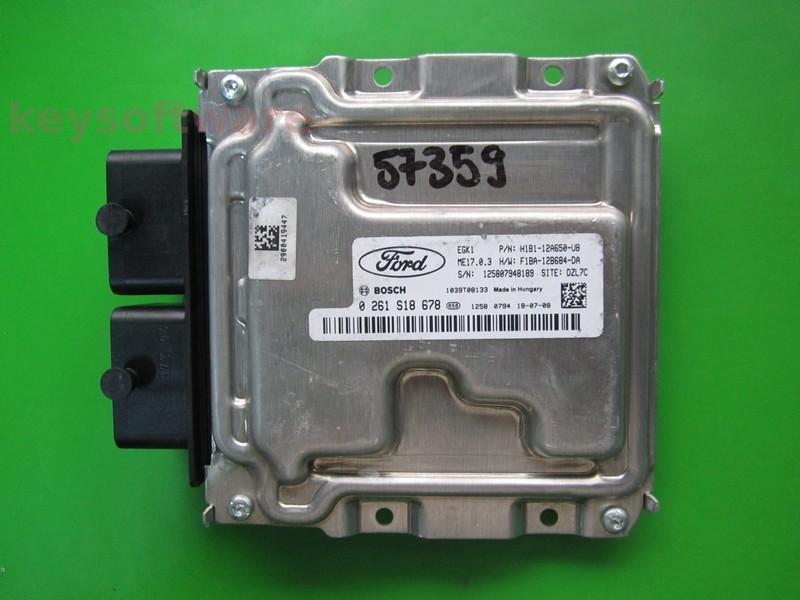 ECU Ford Fiesta 1.1 H1B1-12A650-UB 0261S18678 ME17.0.3