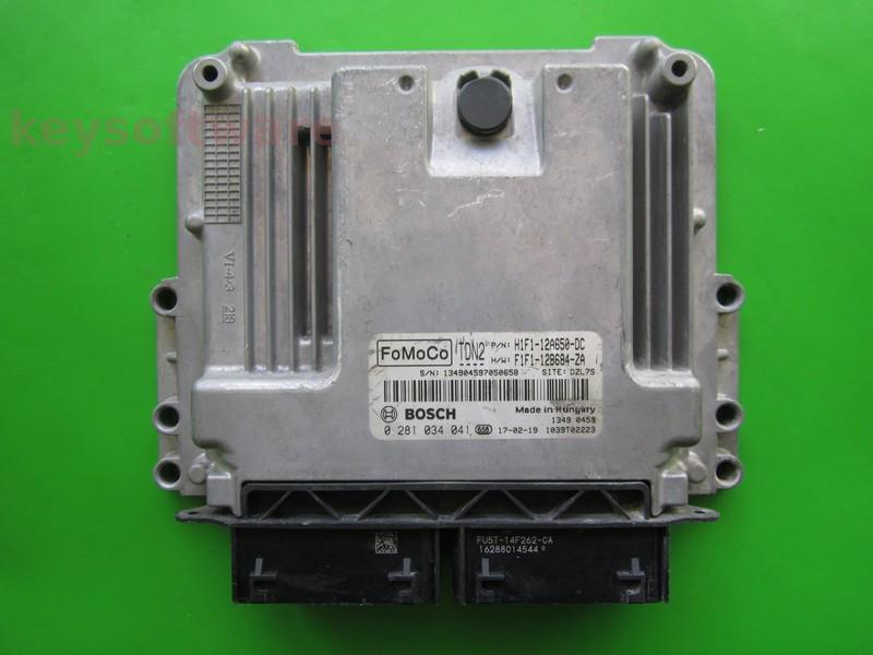 ECU Ford Focus 1.5TDCI H1F1-12A650-DC 0281034041 EDC17C70 }