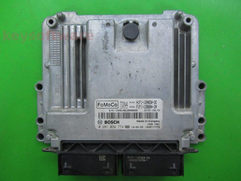 ECU Ford Focus 1.5TDCI H1F1-12A650-DE 0281034774 EDC17C70