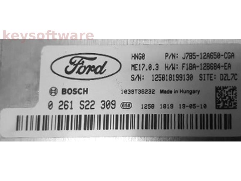 ECU Ford Ka 1.2 J7B5-12A650-CGA 0261S22309 ME17.0.3 {