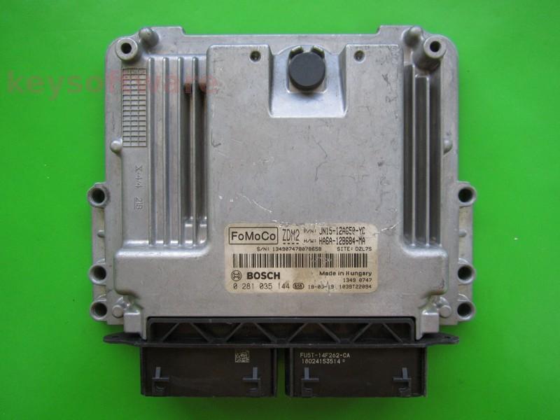 ECU Ford Fiesta 1.6TDCI JN15-12A650-YC 0281035144 EDC17C70