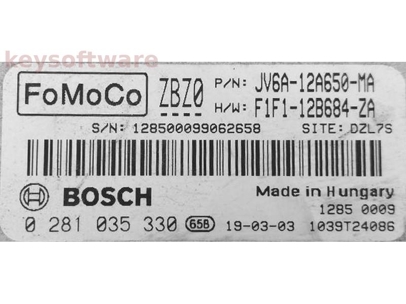 ECU Ford Kuga 1.5TDCI JV6A-12A650-MA 0281035330 EDC17C70