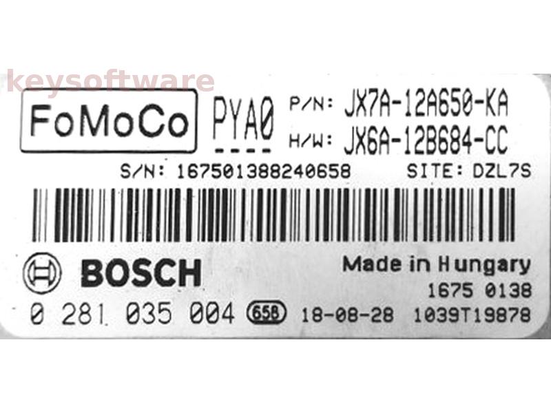 ECU Ford Focus 1.5TDCI JX7A-12A650-KA 0281035004 MD1CS005 {
