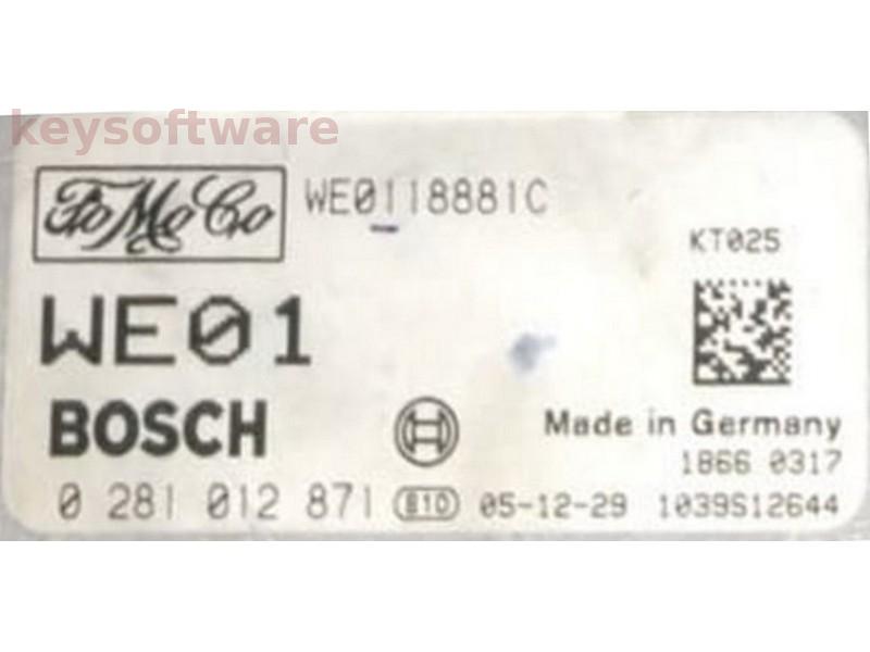 ECU Ford Ranger 3.0TDCI WE0118881C 0281012871 EDC16C7 {