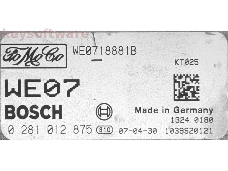 ECU Ford Ranger 3.0TDCI WE0718881B 0281012875 EDC16C7 {