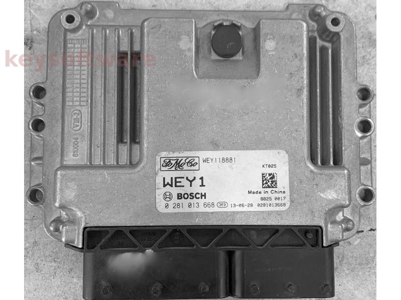 ECU Ford Ranger 2.5TDCI WEY118881 0281013668 EDC16C7