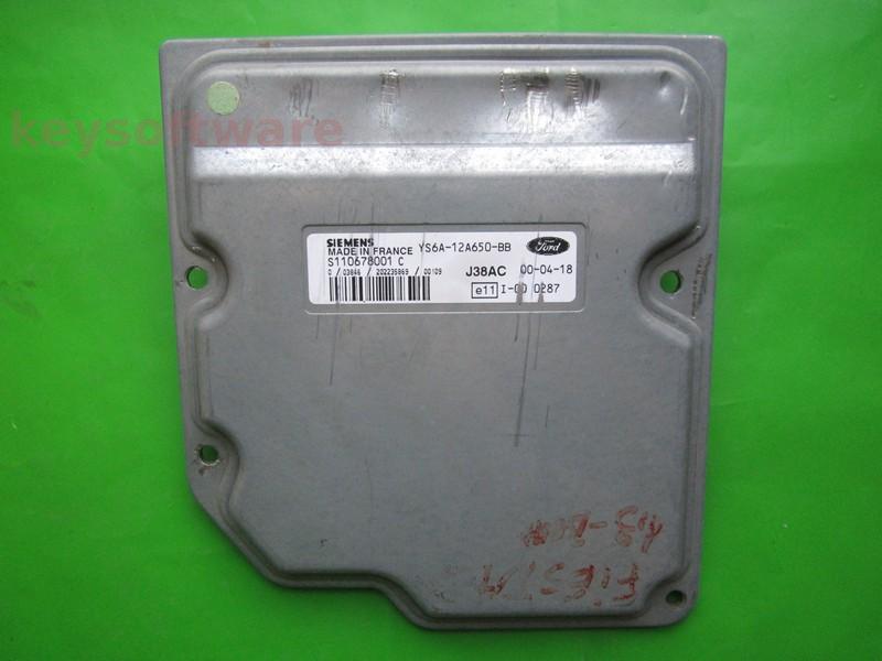 ECU Ford Fiesta 1.25 YS6A-12A650-BB S110678001C SIM19