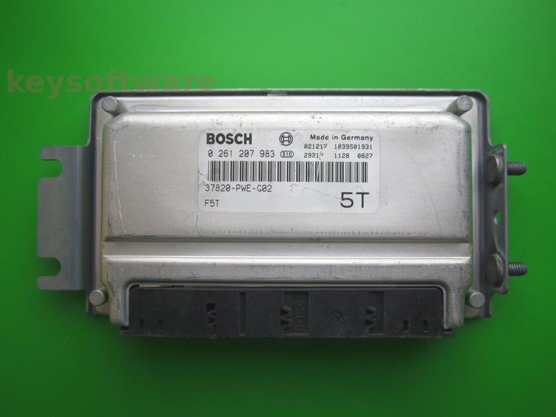 ECU Honda Jazz 1.3 37820-PWE-G02 0261207983 ME7.9.3 }