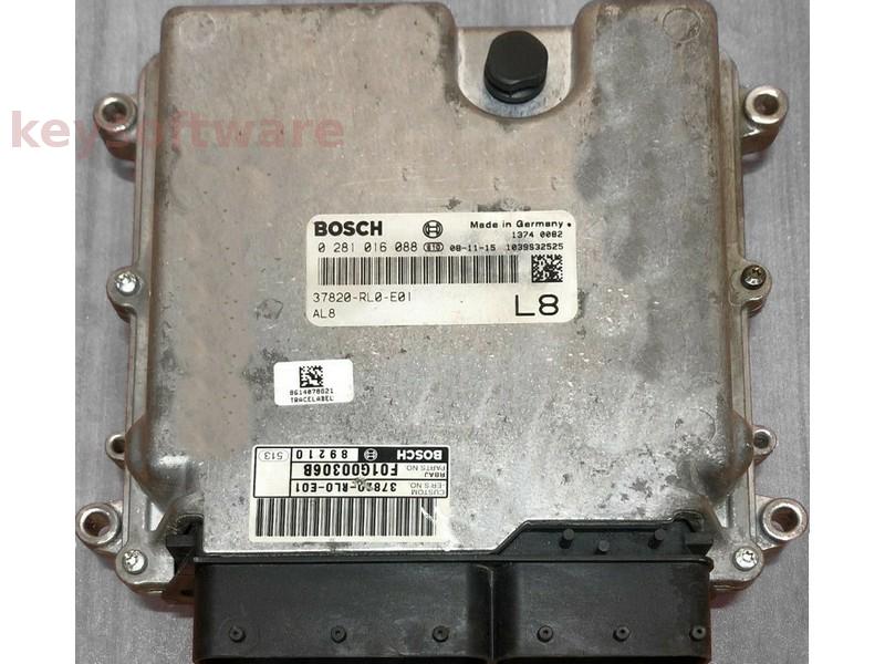 ECU Honda Accord 2.2CDTI 37820-RL0-E01 0281016088 EDC17CP06 {