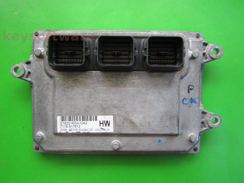ECU Honda Civic 1.8 37820-RSA-G42 6Y10-870996