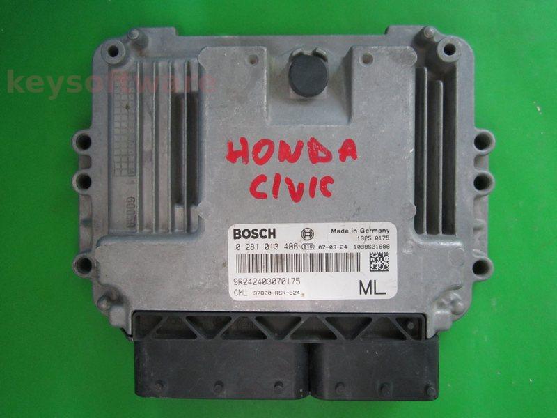 ECU Honda Civic 2.2CDTI 37820-RSR-E24 0281013406 EDC16C7