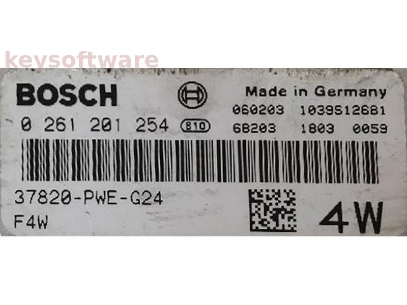 ECU Honda Jazz 1.4 37820-PWE-G24 0261201254 ME7.9.3 {