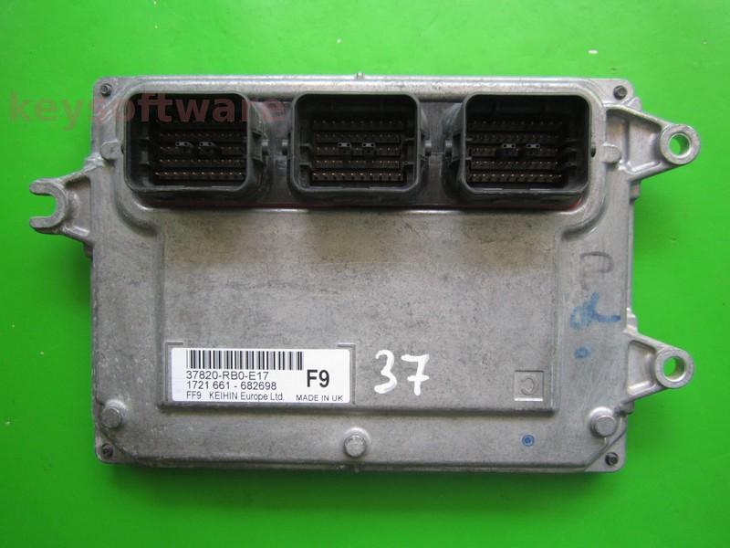 ECU Honda Jazz 1.4 37820-RB0-E17 1721 661-682698
