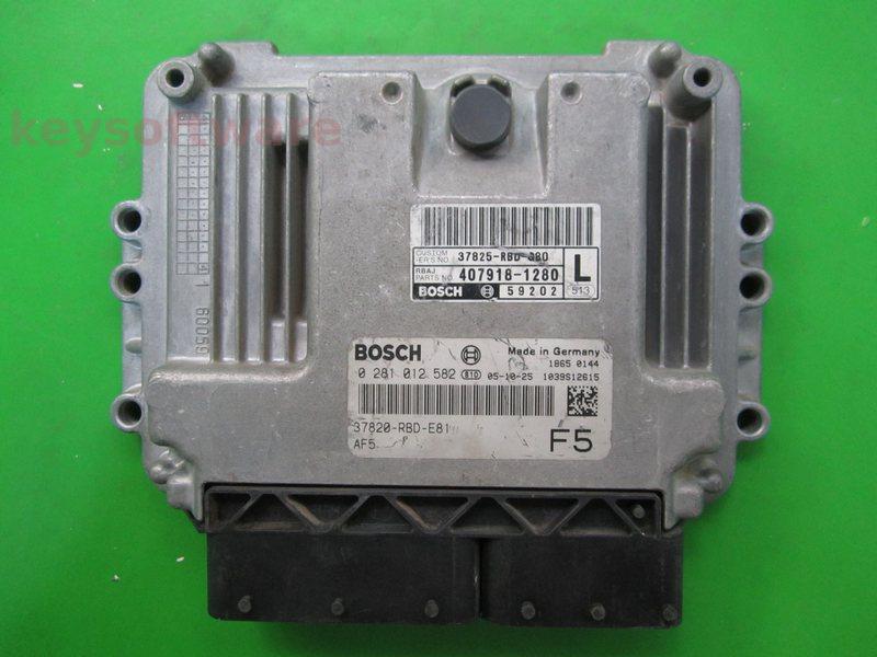 ECU Honda Accord 2.2CDTI 37820-RBD-E81 0281012582 EDC16C7