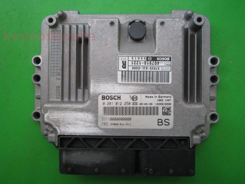 ECU Honda FR-V 2.2 37820-RJL-E11 0281012250 EDC16C7