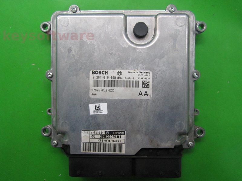 ECU Honda Accord 2.2D 37820-RL0-E23 0281016090 EDC17CP06
