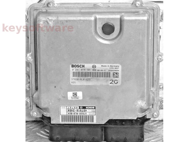 ECU Honda Accord 2.2CDTI 37820-RL0-G23 0281015301 EDC17CP06 {