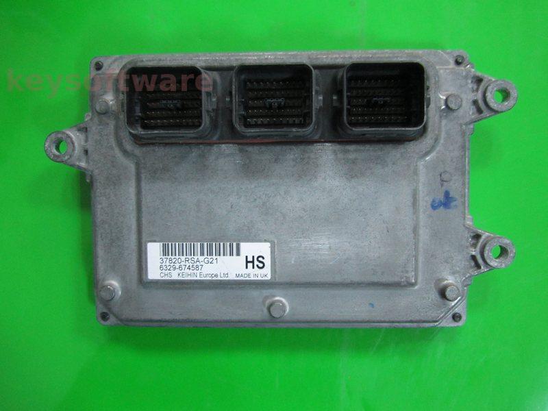 ECU Honda Civic 1.8 37820-RSA-G21 6329-674587