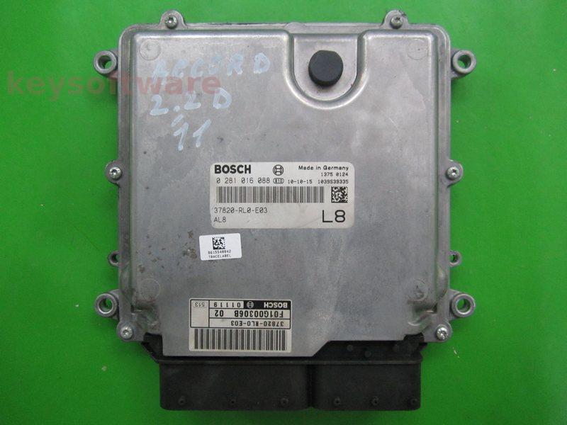 ECU Honda Accord 2.2CDTI 37820-RL0-E03 0281016088 EDC17CP06