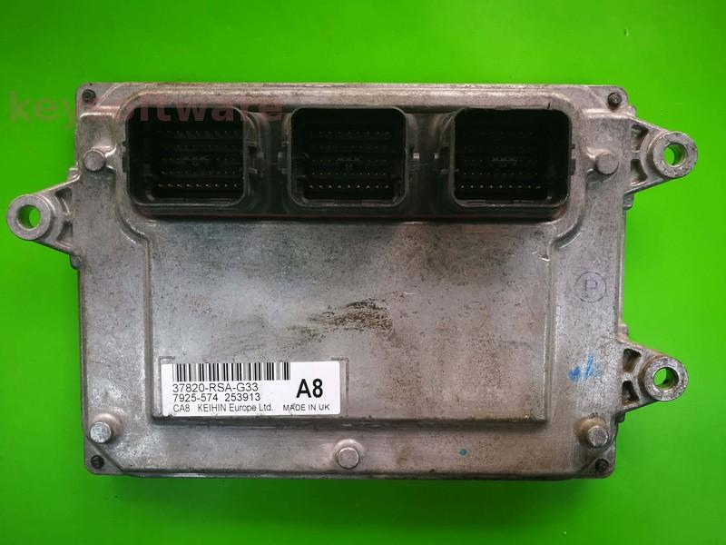ECU Honda Civic 1.8 37820-RSA-G33  6Z13-891962