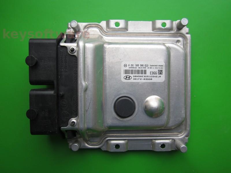 ECU Hyundai I20 1.2 391F2-03GG0 0261S09906 ME17.9.21