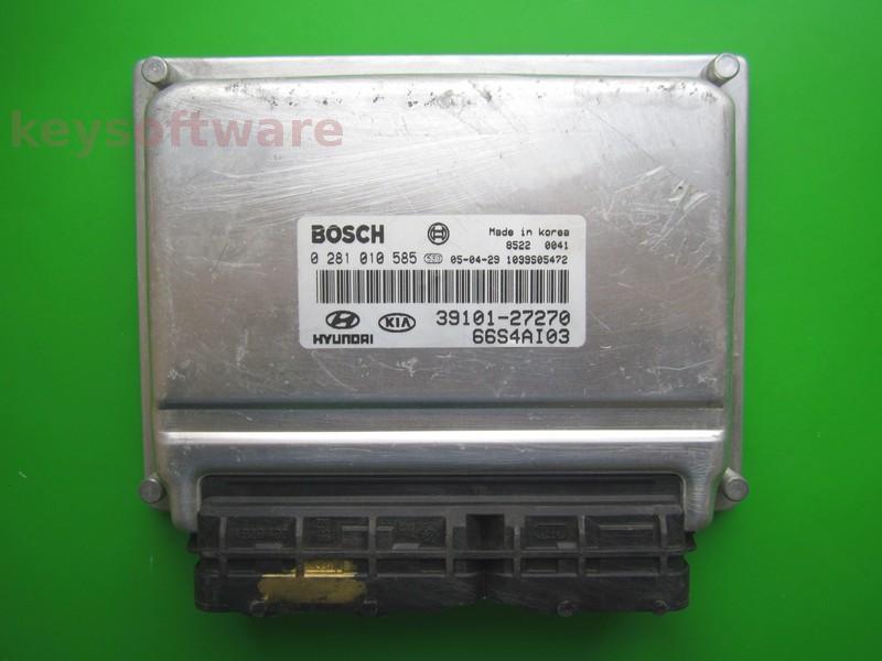 ECU Hyundai Santa Fe 2.2CRDI 39101-27270 0281010585 EDC15C7 {+