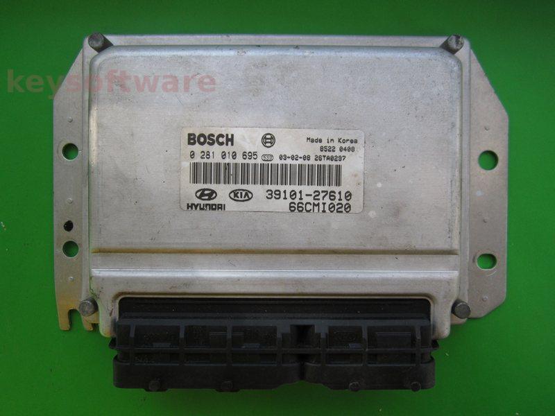 ECU Hyundai Matrix 1.5CRDI 39101-27610 0281010695 EDC15C7 }