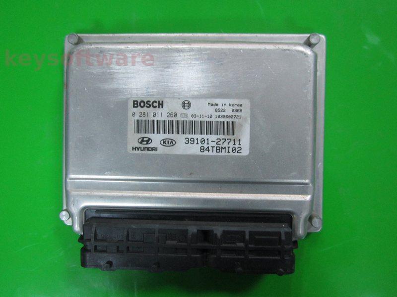 ECU Hyundai Getz 1.5CRDI 39101-27711 0281011260 EDC15C7 }