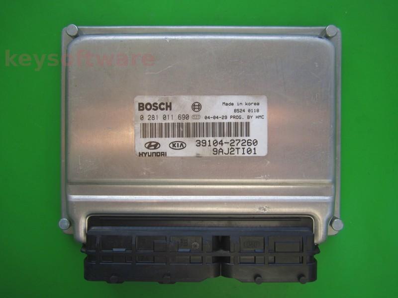 ECU Hyundai Tucson 2.0CRDI 39104-27260 0281011690 EDC15C7 {