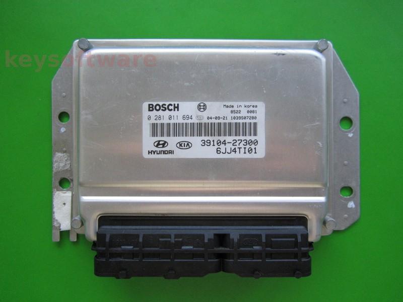 ECU Hyundai Tucson 2.0CRDI 39104-27300 0281011694 EDC15C7 }