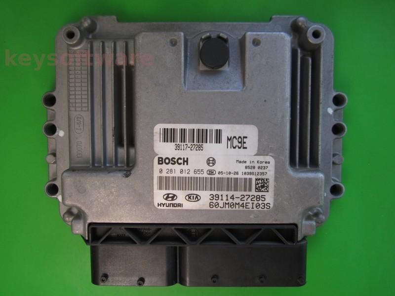 ECU Hyundai Tucson 2.0CRDI 39114-27285 0281012655 EDC16C39 { +