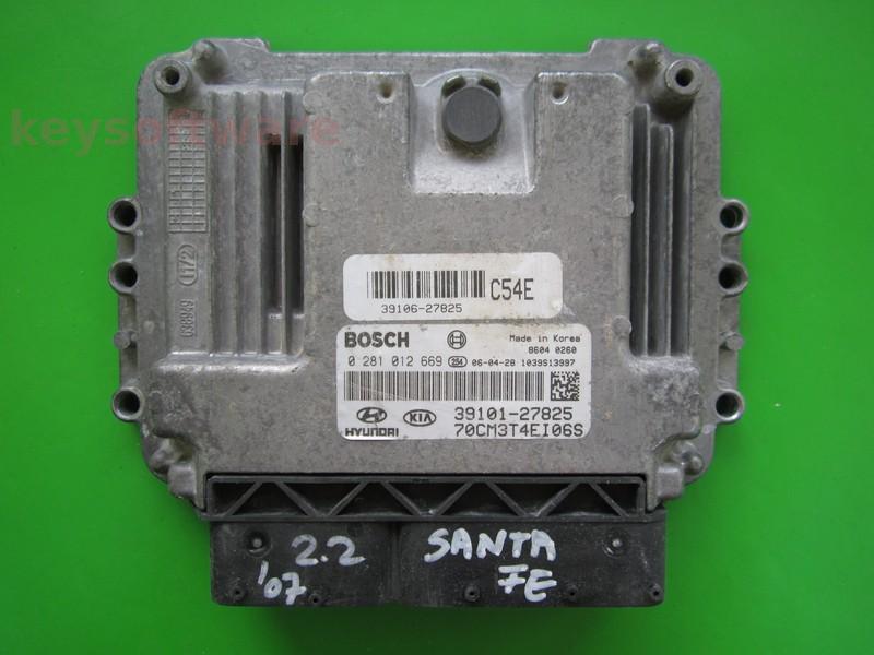 ECU Hyundai Santa Fe 2.2CRDI 39101-27825 0281012669 EDC16C39 +}