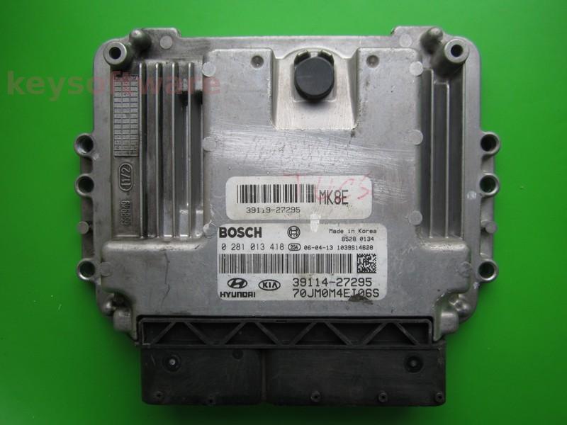 ECU Hyundai Tucson 2.0CRDI 39114-27295 0281013418 EDC16C39 }+