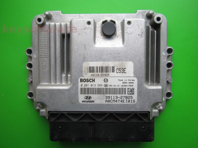 ECU Hyundai Santa Fe 2.2CRDI 39113-27825 0281013584 EDC16C39 }