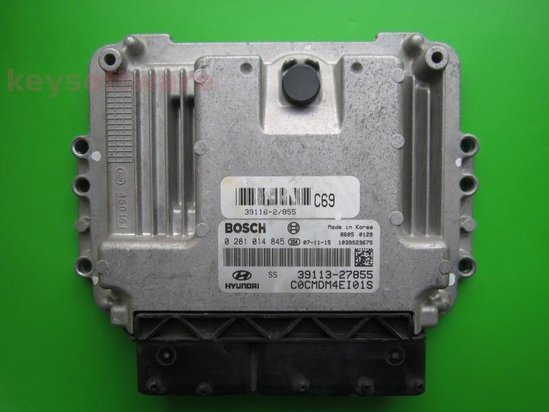 ECU Hyundai Santa Fe 2.2CRDI 39113-27855 0281014845 EDC16C39 {+