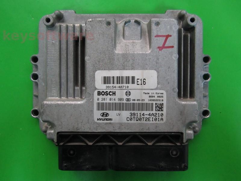 ECU Hyundai H1 2.5CRDI 39114-4A210 0281014909 EDC16C39 D4CB {
