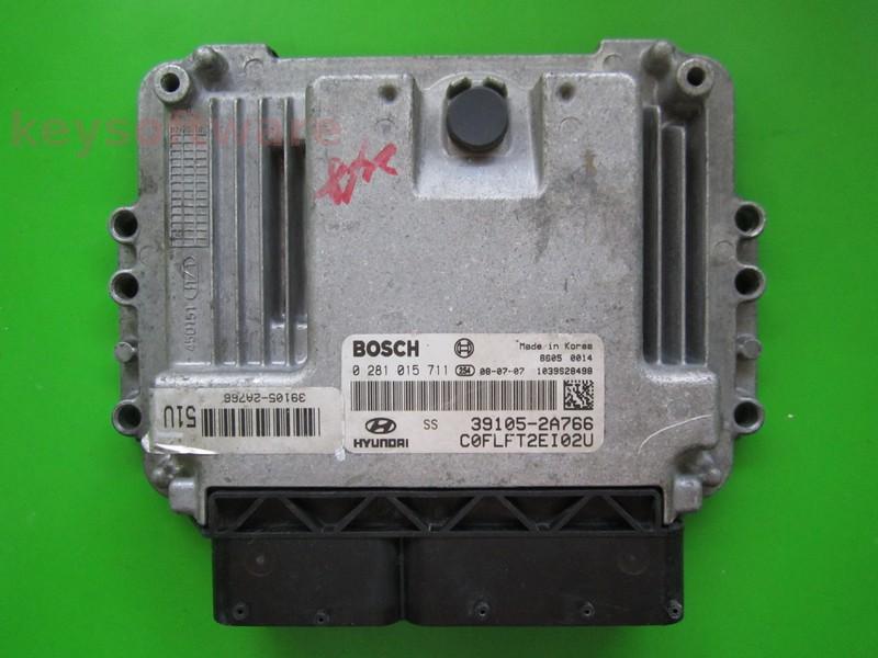 ECU Hyundai I30 1.6 39105-2A766 0281015711 EDC16C39 {
