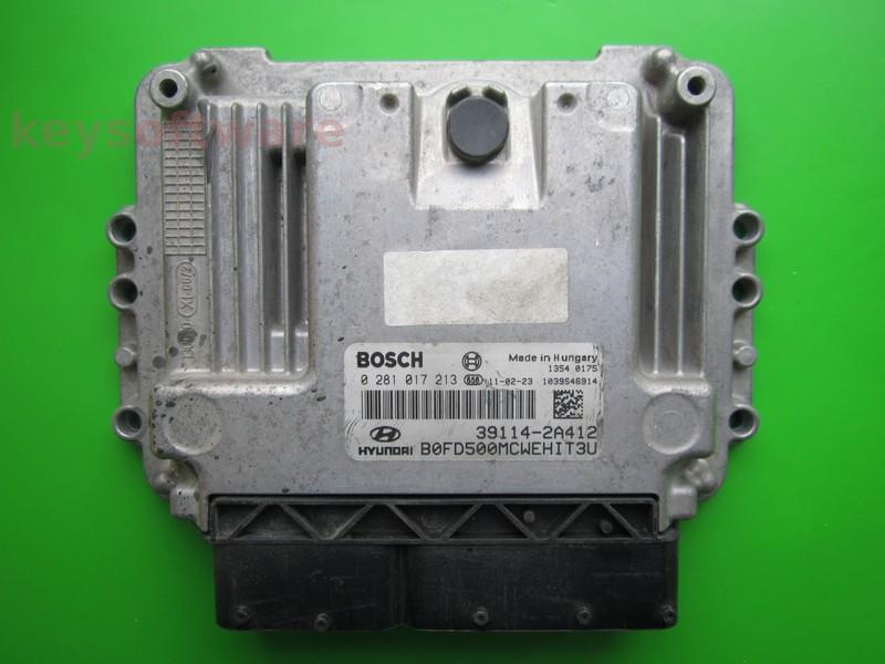 ECU Hyundai I30 1.6CRDI 39114-2A412 0281017213 EDC17C08