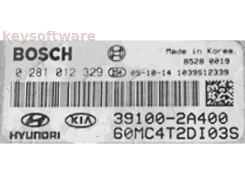 ECU Hyundai Verna 1.5 39100-2A400 0281012329 EDC16C39 {