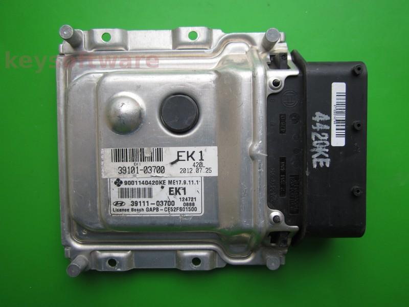 ECU Hyundai I20 1.2 39101-03700 9001140420KE ME17.9.11.1 }