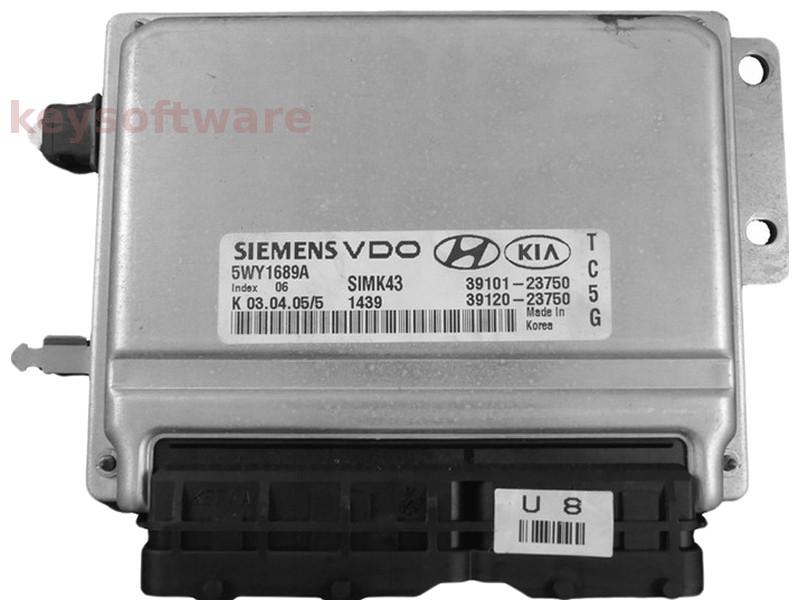 ECU Hyundai Coupe 2.0 39101-23750 5WY1689A SIMK43 {