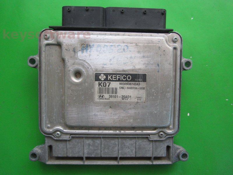 ECU Hyundai Accent 1.4 39101-26AD1 9030930743A3 M7.9.8