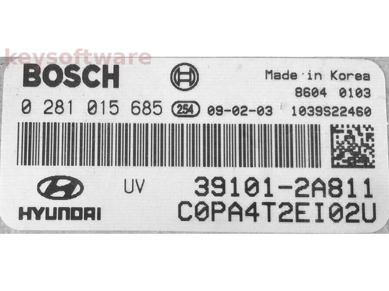 ECU Hyundai I30 1.6CRDI 39101-2A811 0281015685 EDC16C39 {